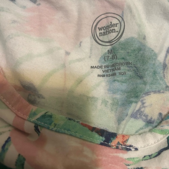 Girls Tropical Print Kids Dress - Picture 3 of 3